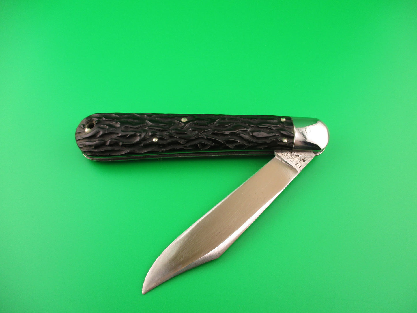 Flylock Hunter 11000 Black Wormgroove switchblade knife w/ Strong ETCH