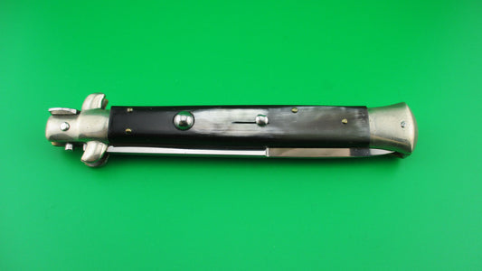 Sterile 28cm Italian Contemporary Picklock automatic knife w horn scales