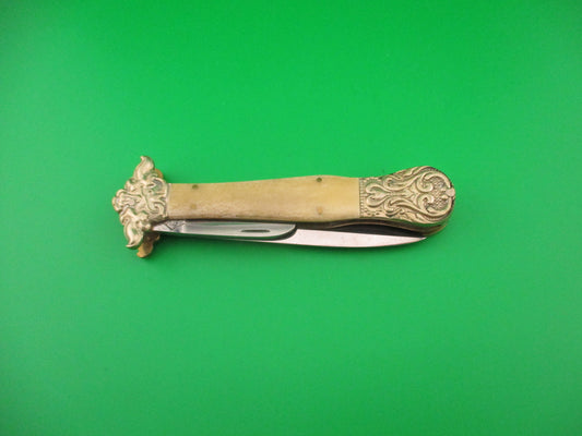 JTK Custom 9 inch Old English Style Dagger blade Pen Blade Release automatic knife