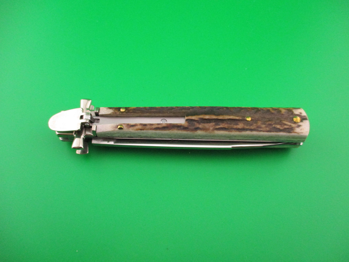 AGA CAMPOLIN Dominus 23cm Stag Lever automatic knife new in box
