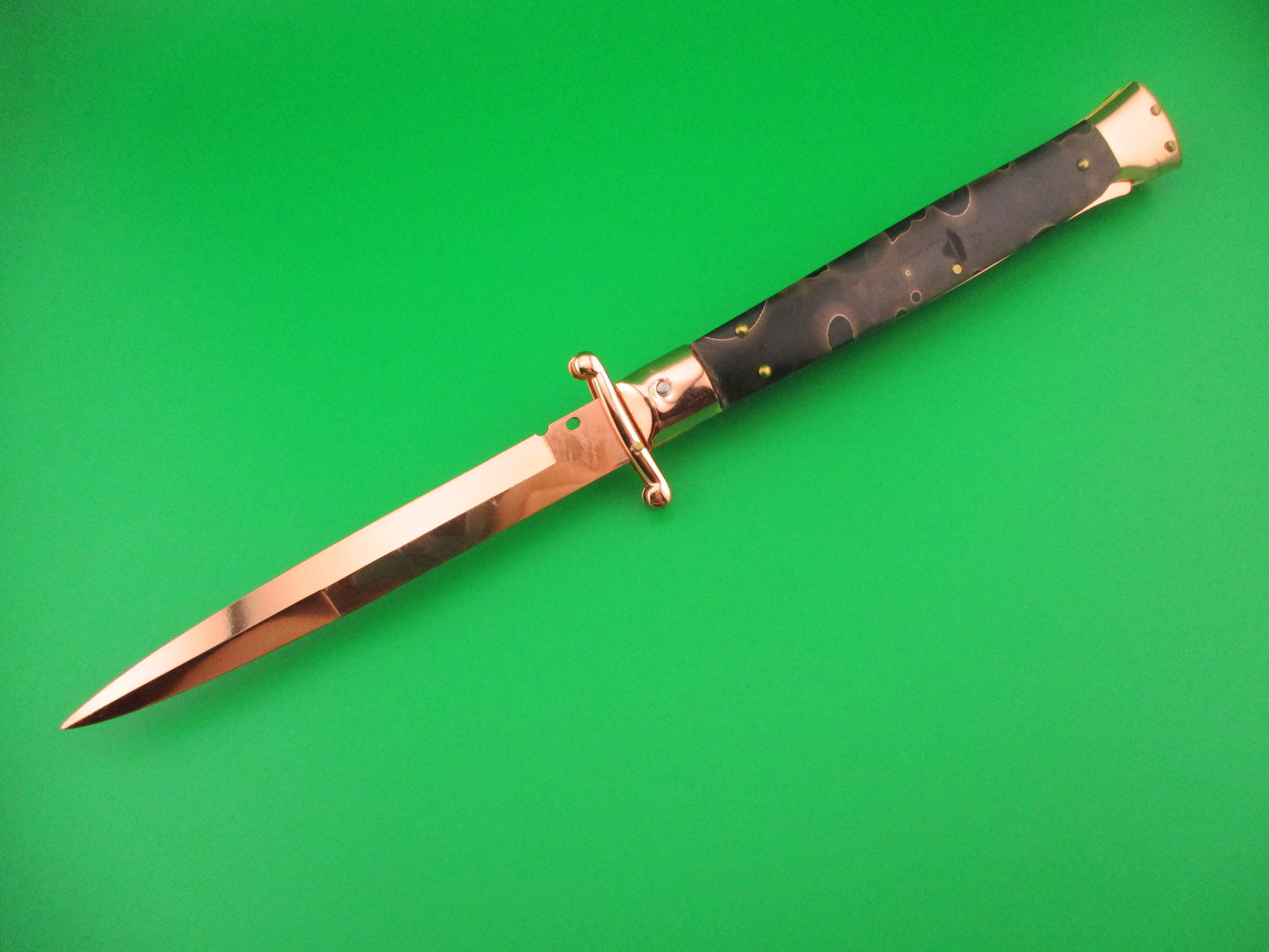 FRANK B ITALY 28cm Italian Swing guard Copper Classic automatic knife