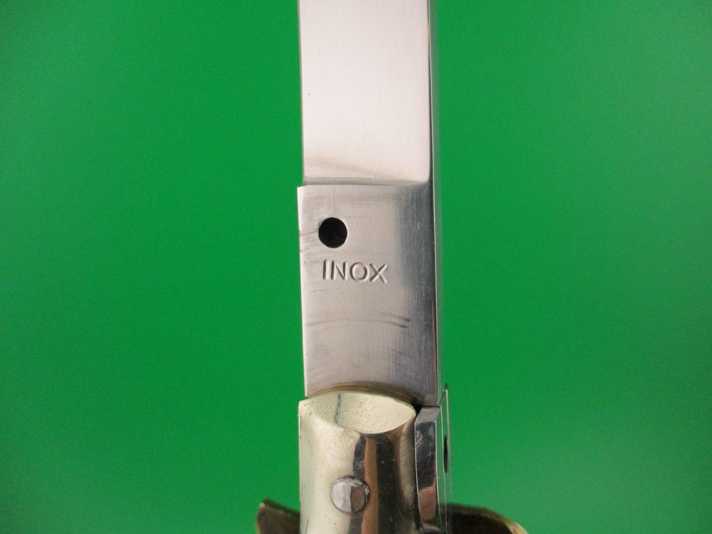 INOX 33cm Italian FAT Transitional Swedge Brazilian Horn Vintage 1960s automatic knife
