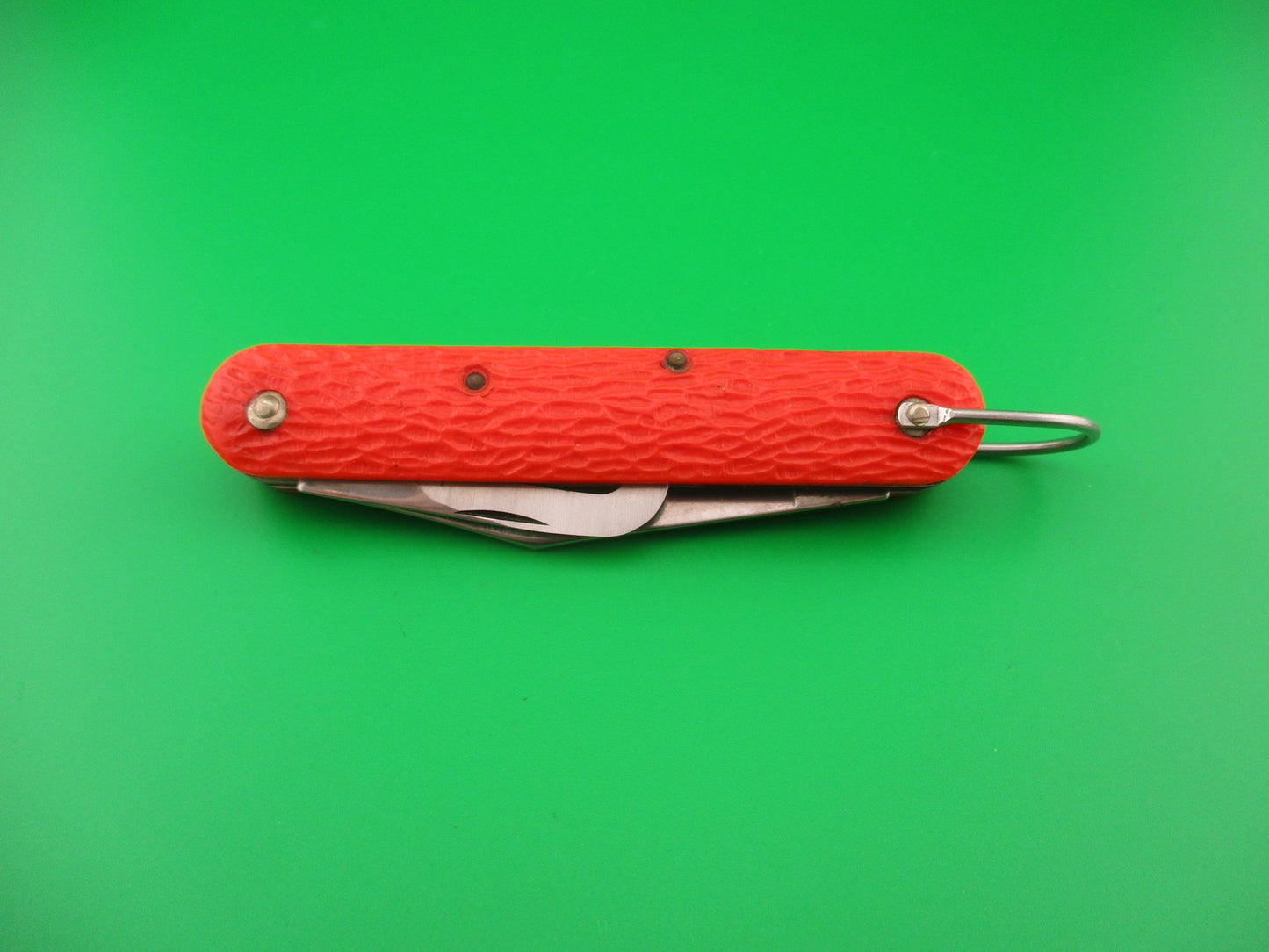 CAMILLUS vintage MC1 Orange paratrooper automatic knife with hook blade