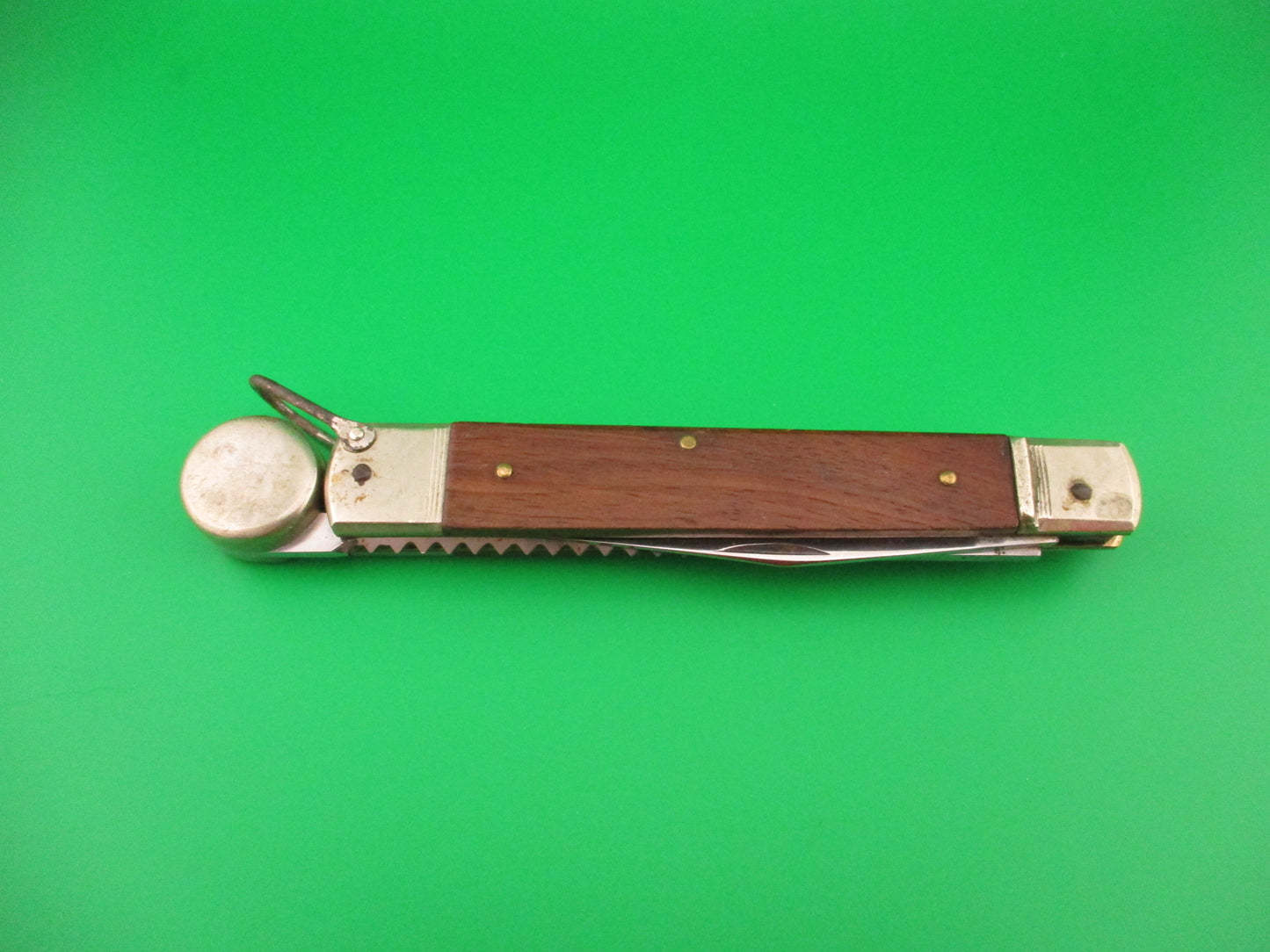 Hubertus Solingen 14cm West German Rostfrei Fish Knocker Fisherman's Lever switchblade