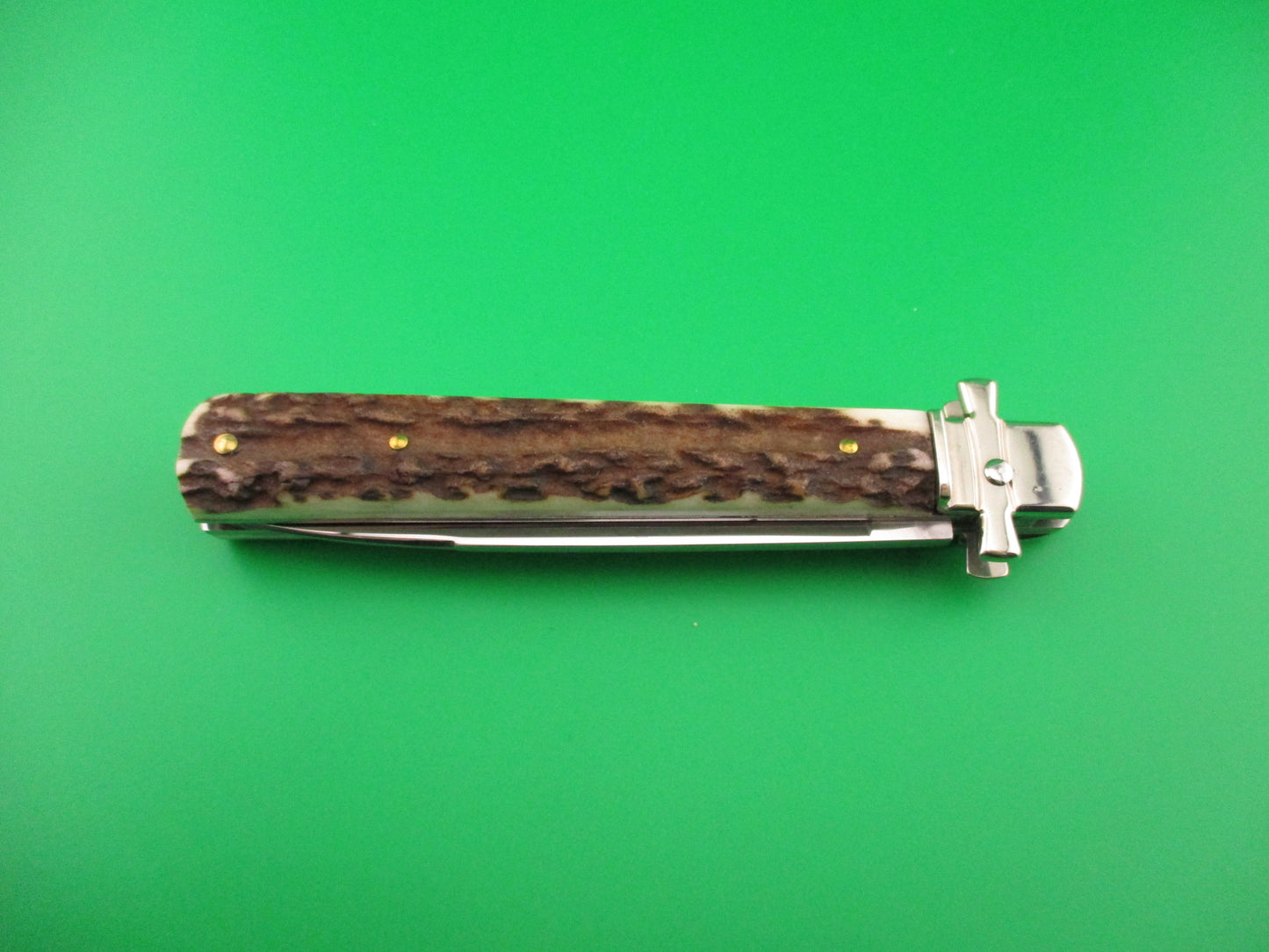 AGA CAMPOLIN Dominus 23cm Stag Lever automatic knife new in box