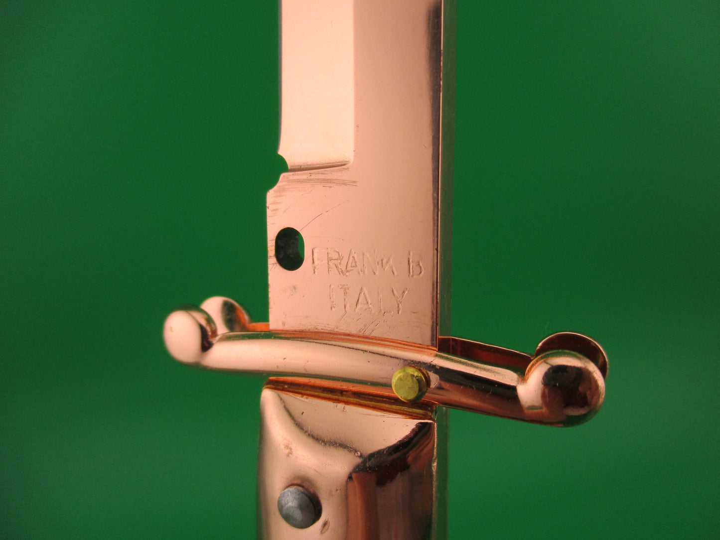 FRANK B ITALY 28cm Italian Swing guard Copper Classic automatic knife