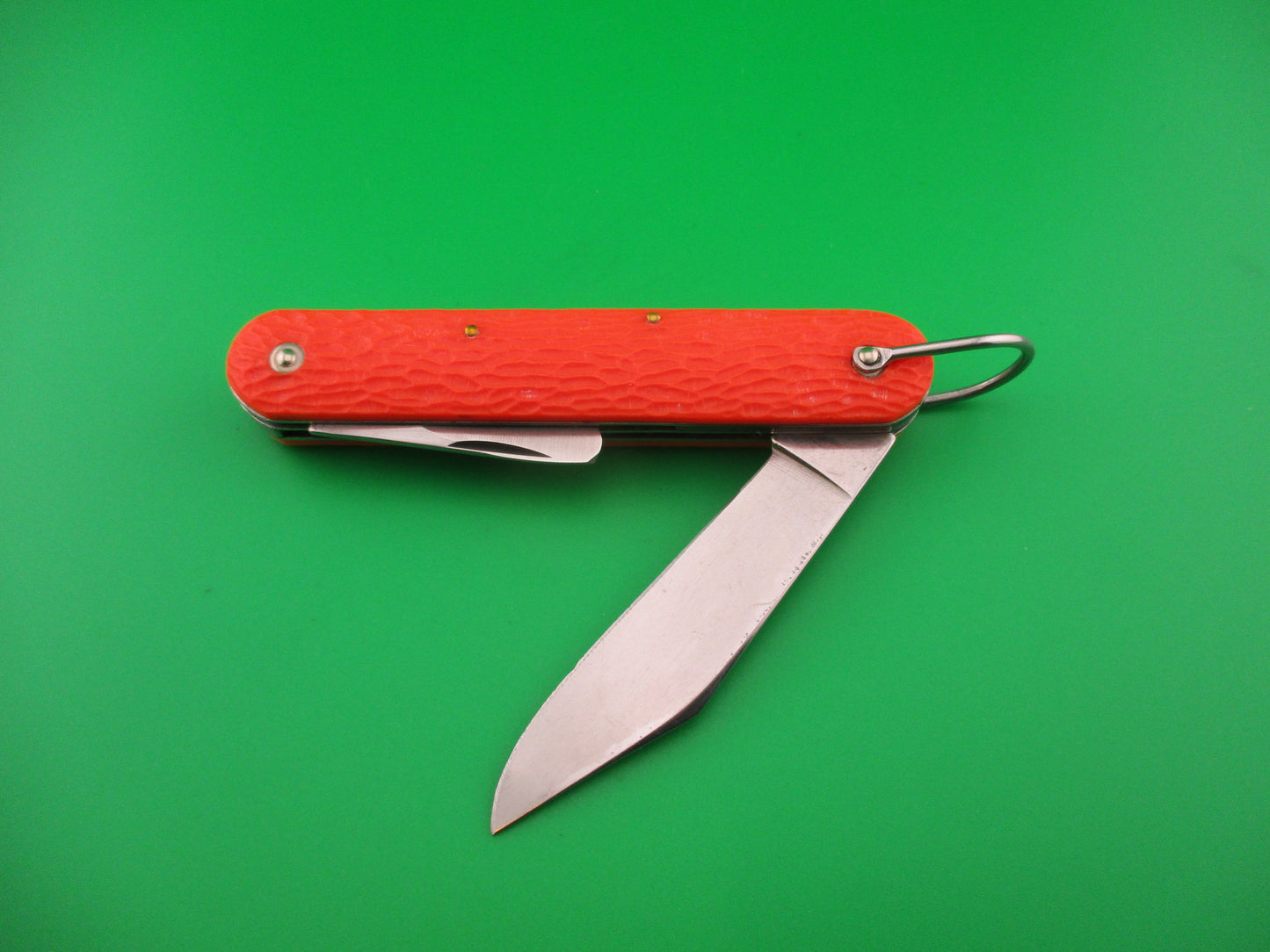 CAMILLUS vintage MC1 Orange paratrooper automatic knife with 2nd manual blade