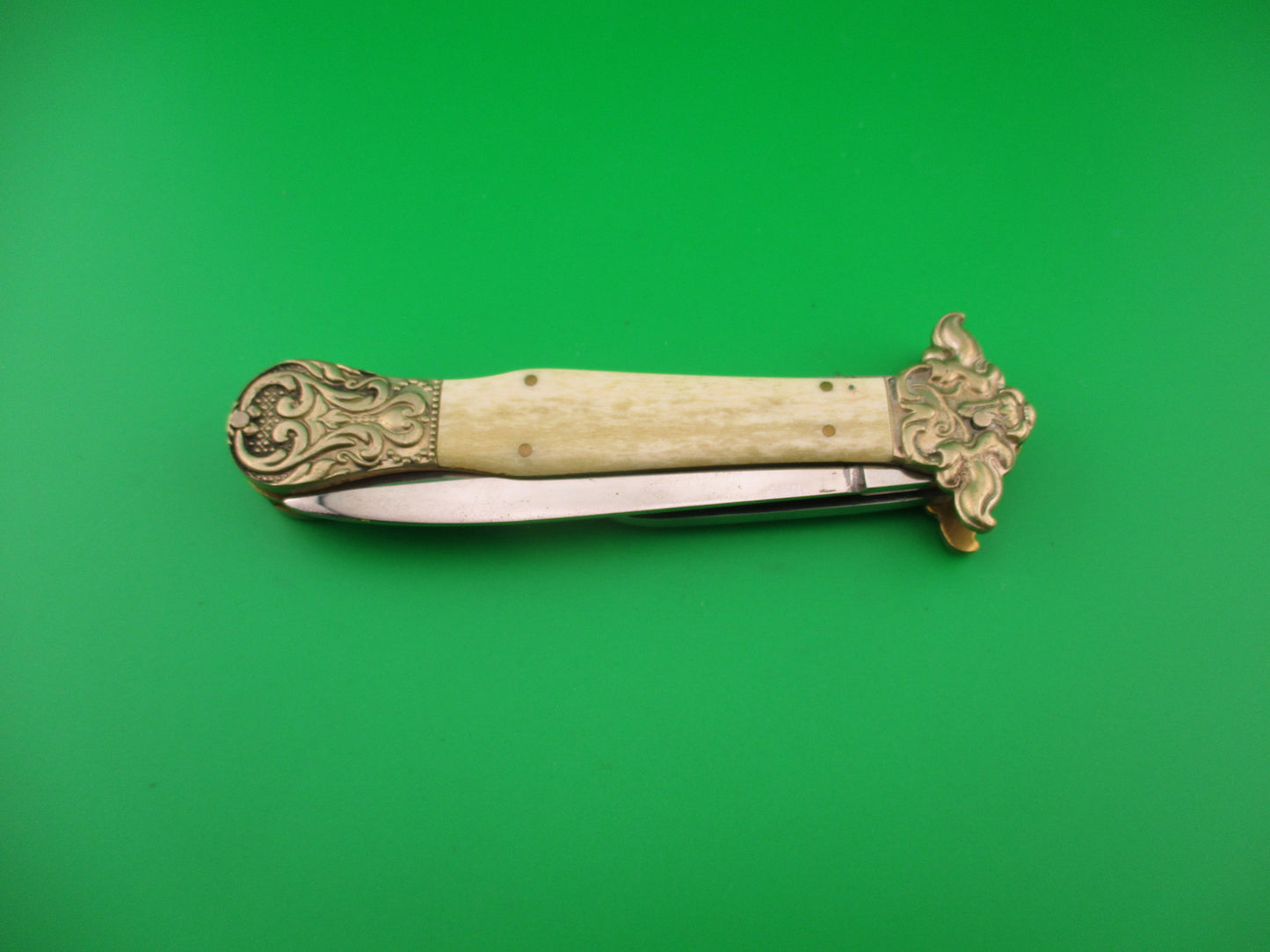 JTK Custom 9 inch Old English Style Dagger blade Pen Blade Release automatic knife
