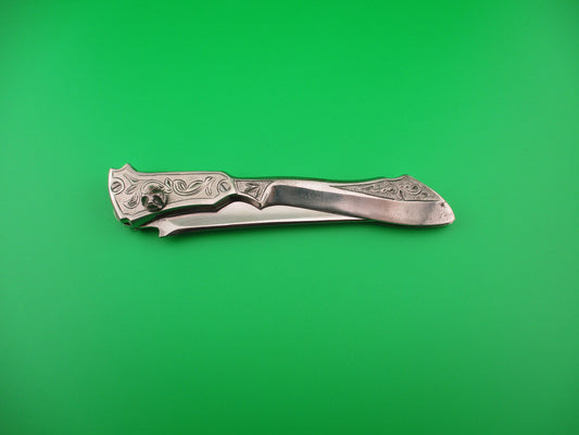 RPK 26cm Vintage Russian Prison Knife All metal engraved switchblade knife