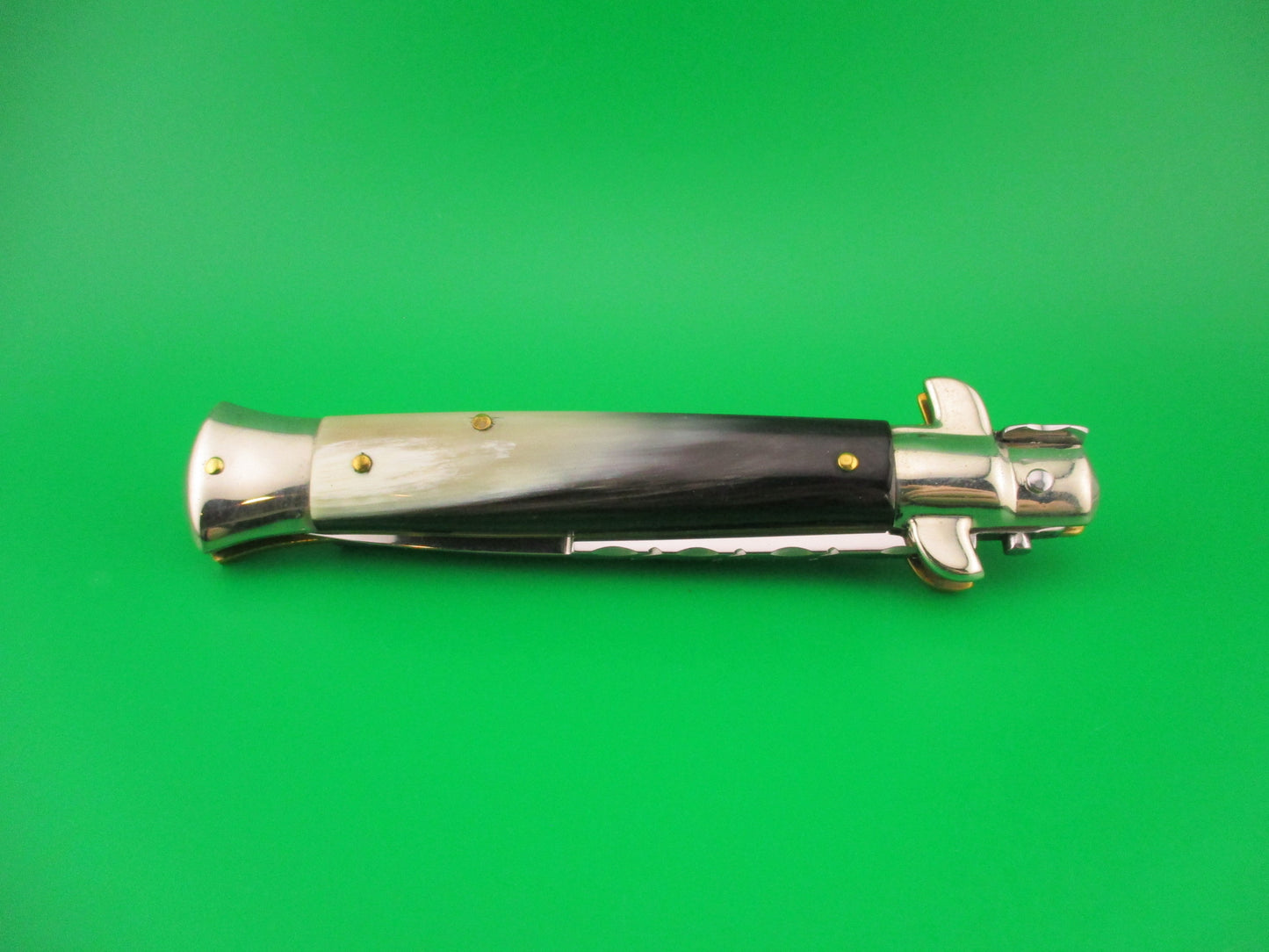 Walt's Latama ITALY 22cm Italian Flat guard Picklock Brazilian horn automatic knife