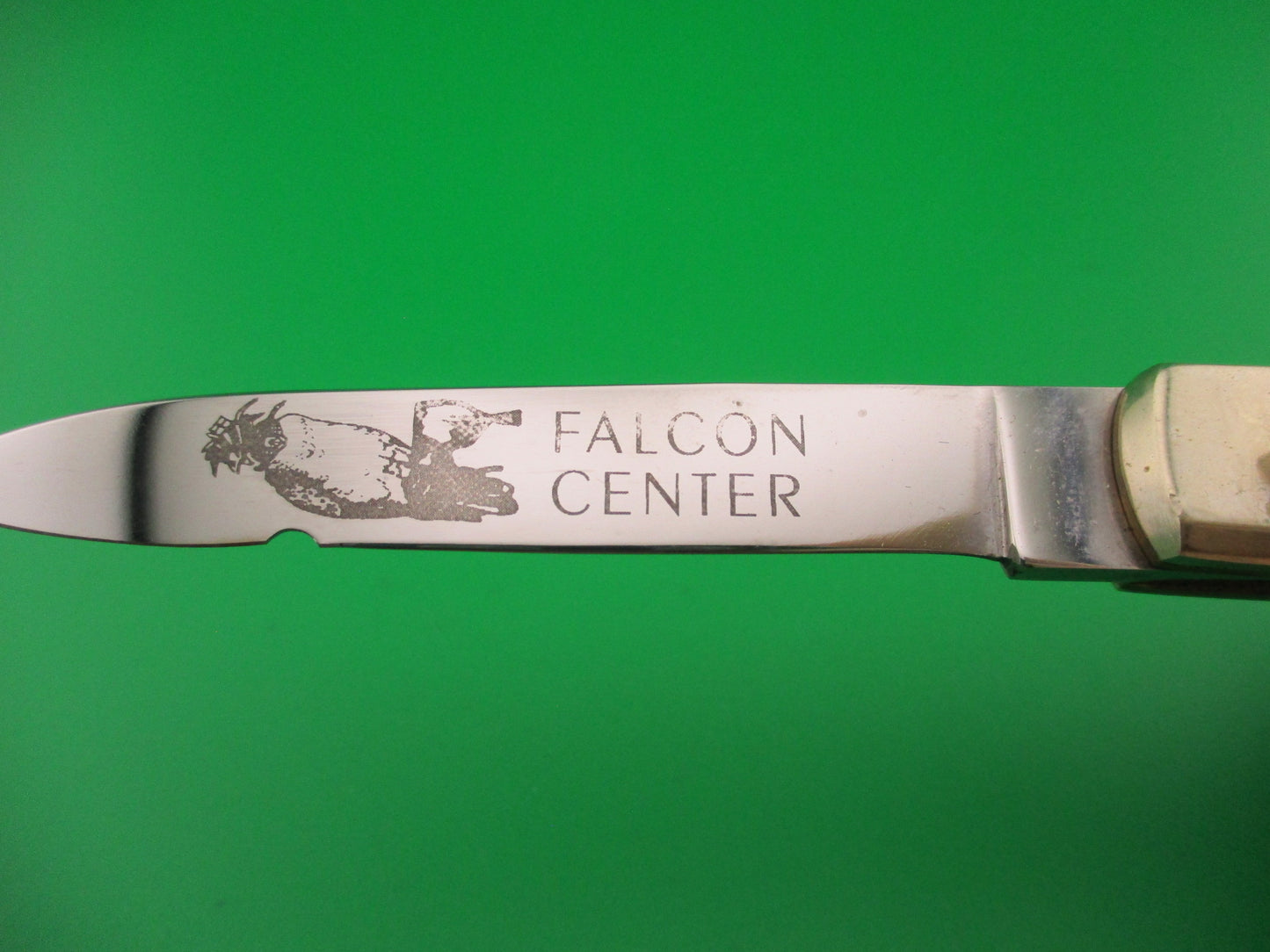Hubertus Falcon Center 11cm German Lever Stag Falconer's automatic knife