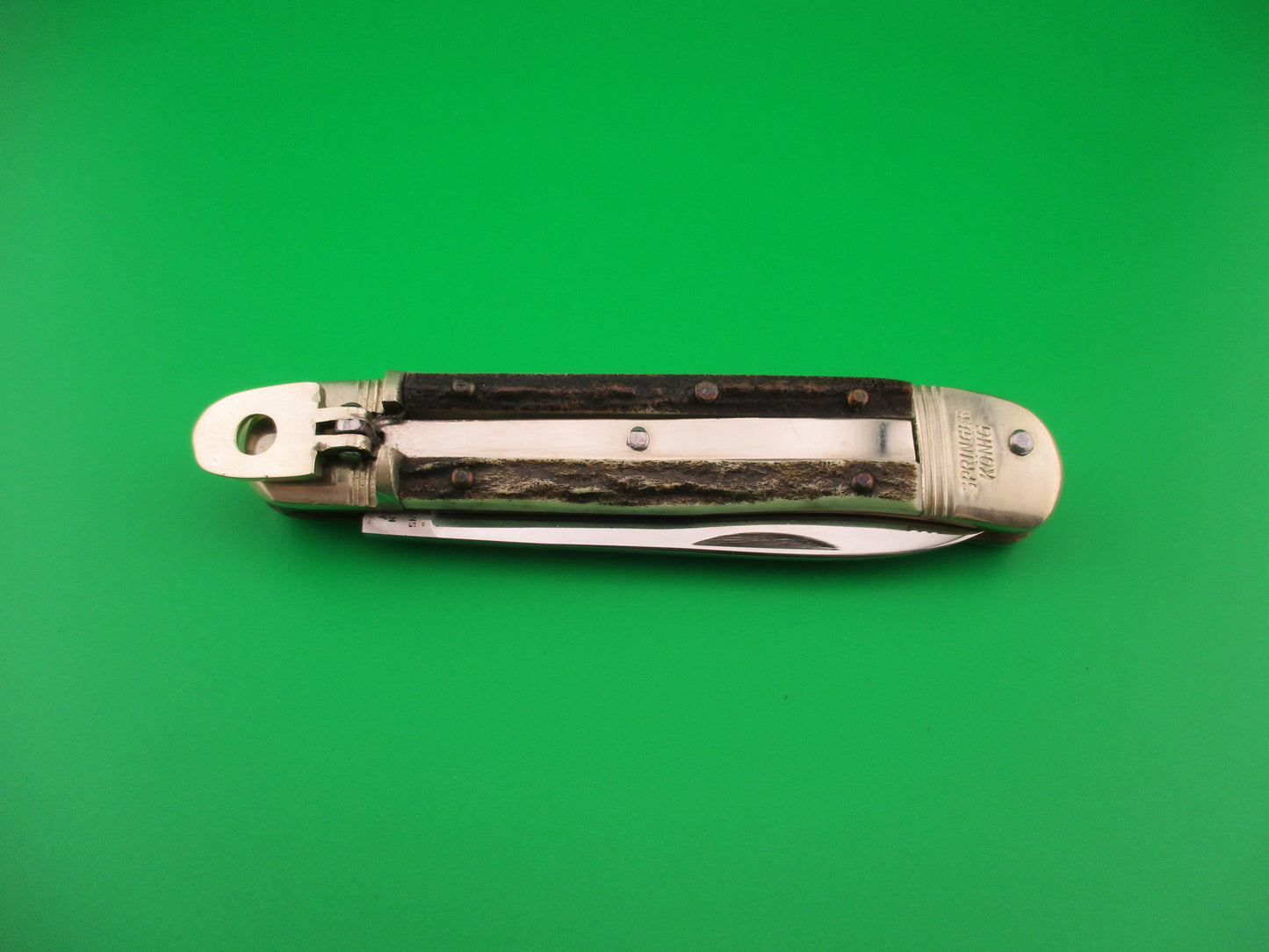 WEIDMANNS HEIL SOLINGEN GERMANY 10cm German Lever Stag automatic knife