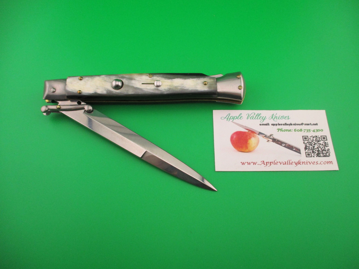 FRANK B ITALY 28cm Italian Swing Guard Brazilian horn automatic knife