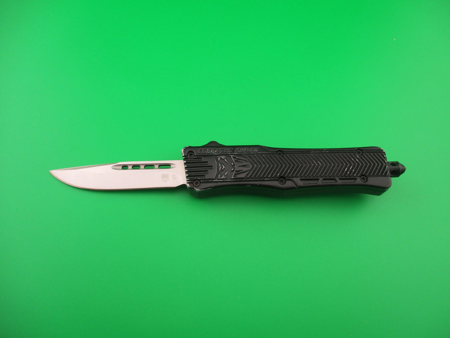 Cobratech CTK-1 SBCTK-1SDNS 7 inch Black Drop point OTF DA automatic knife