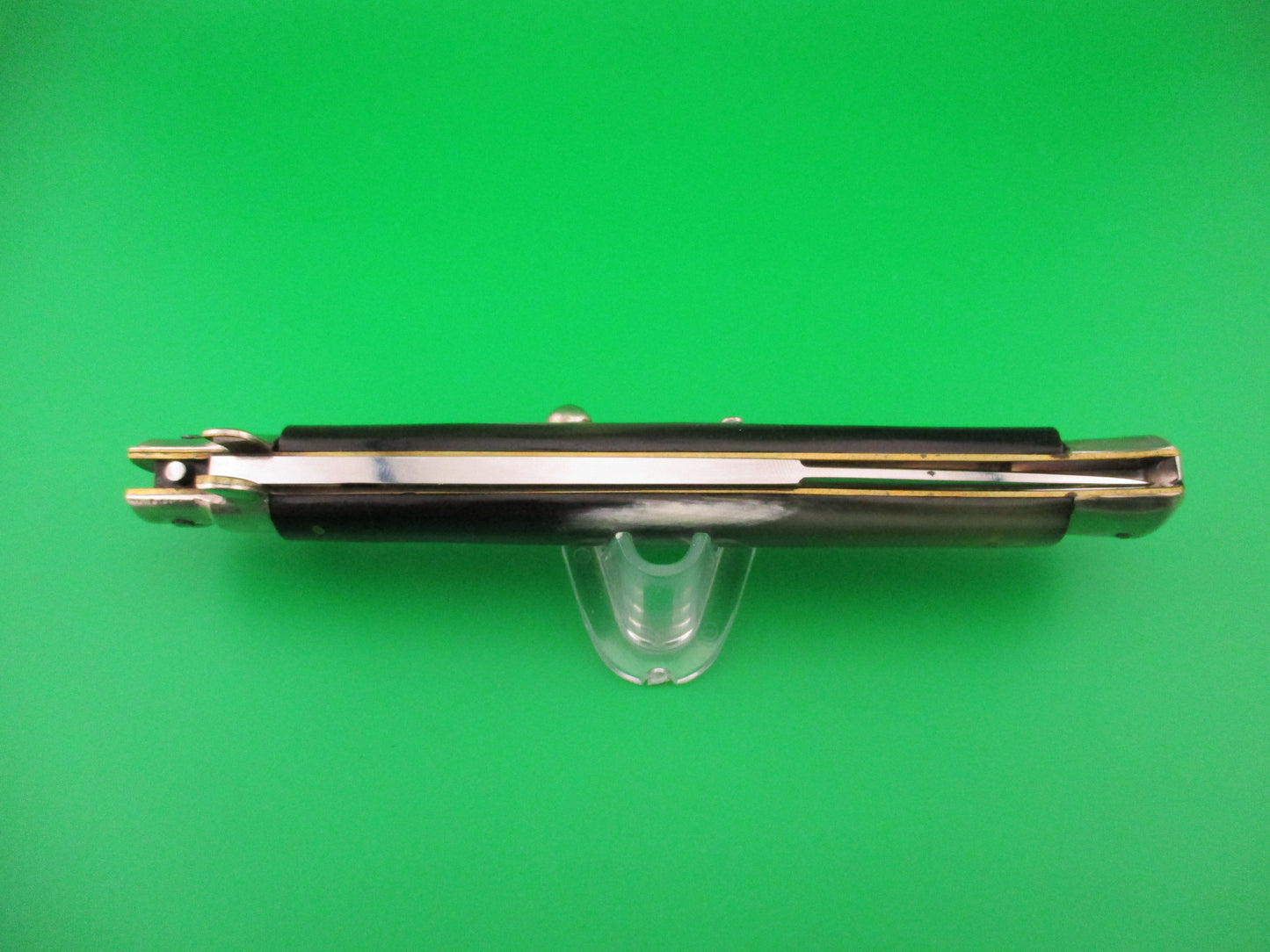 INOX 33cm Italian FAT Transitional Swedge Brazilian Horn Vintage 1960s automatic knife