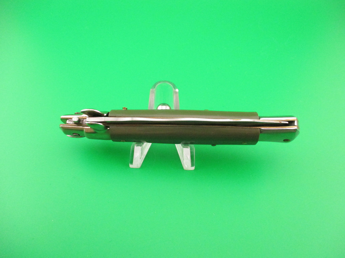 Italy Stainless 23cm Italian Swivel bolster KRIS Green 1990s automatic knife