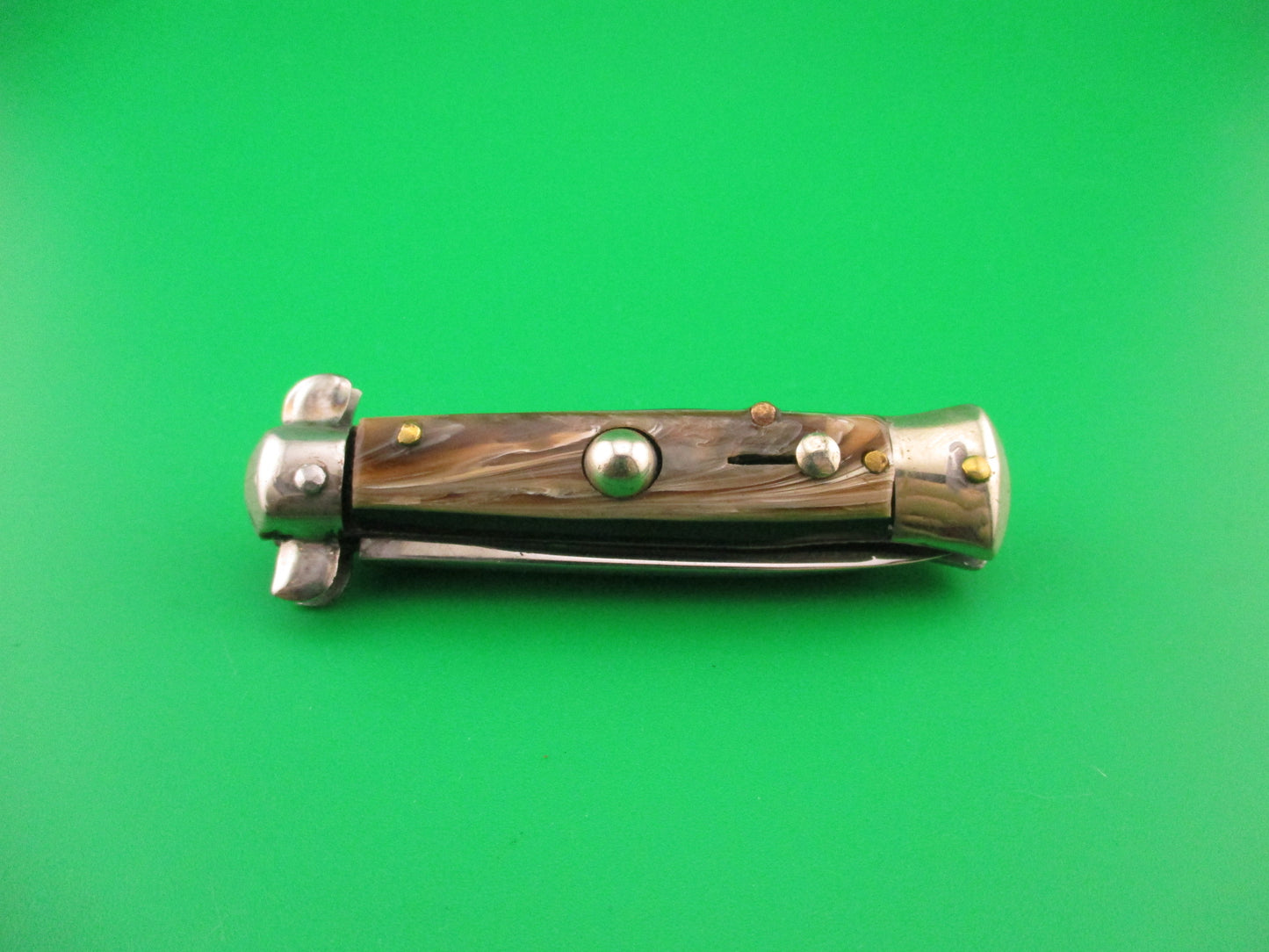 RARE INOX 12cm Italian Derby Totem BoBc vintage 1960s automatic knife