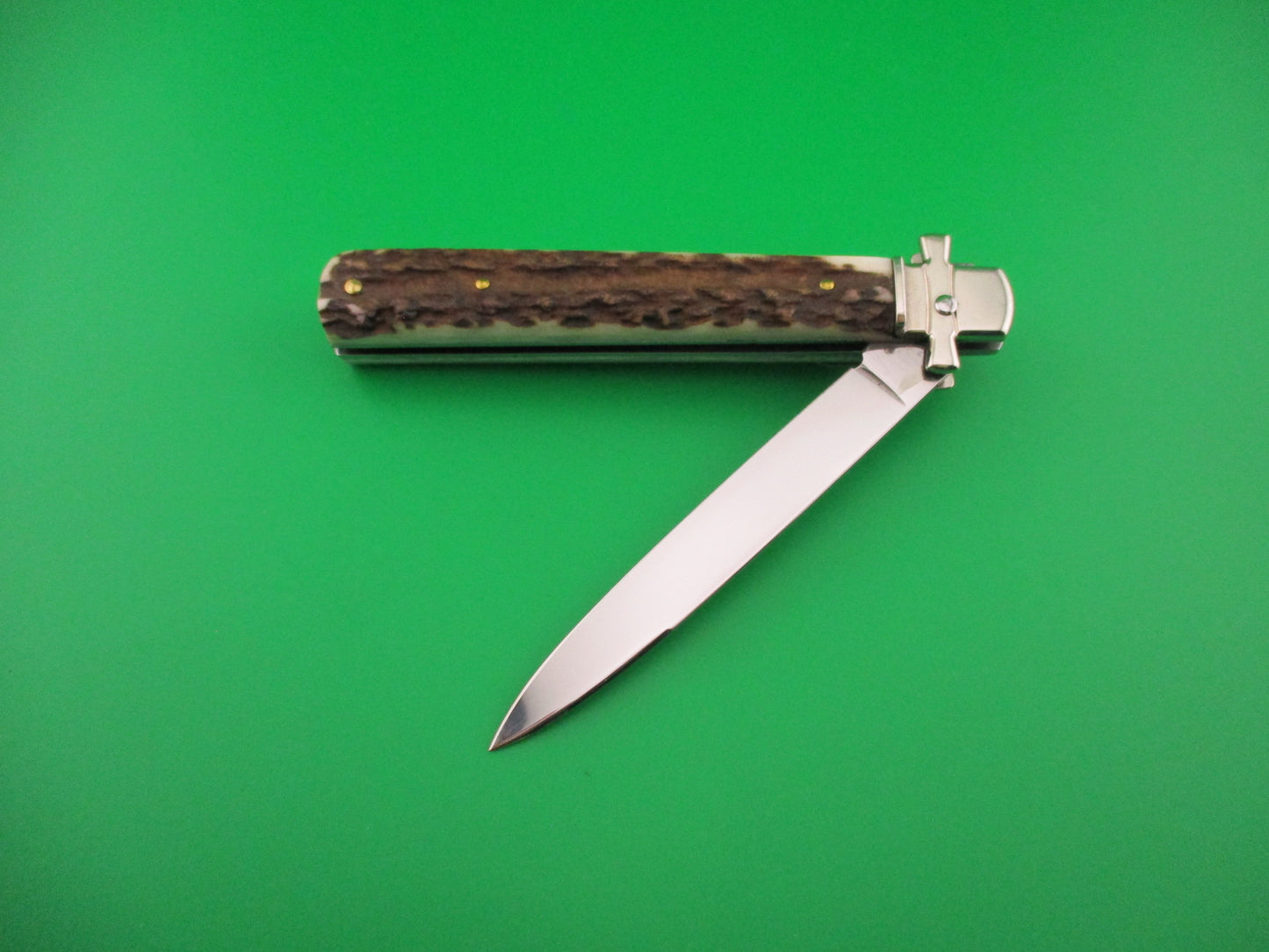AGA CAMPOLIN Dominus 23cm Stag Lever automatic knife new in box
