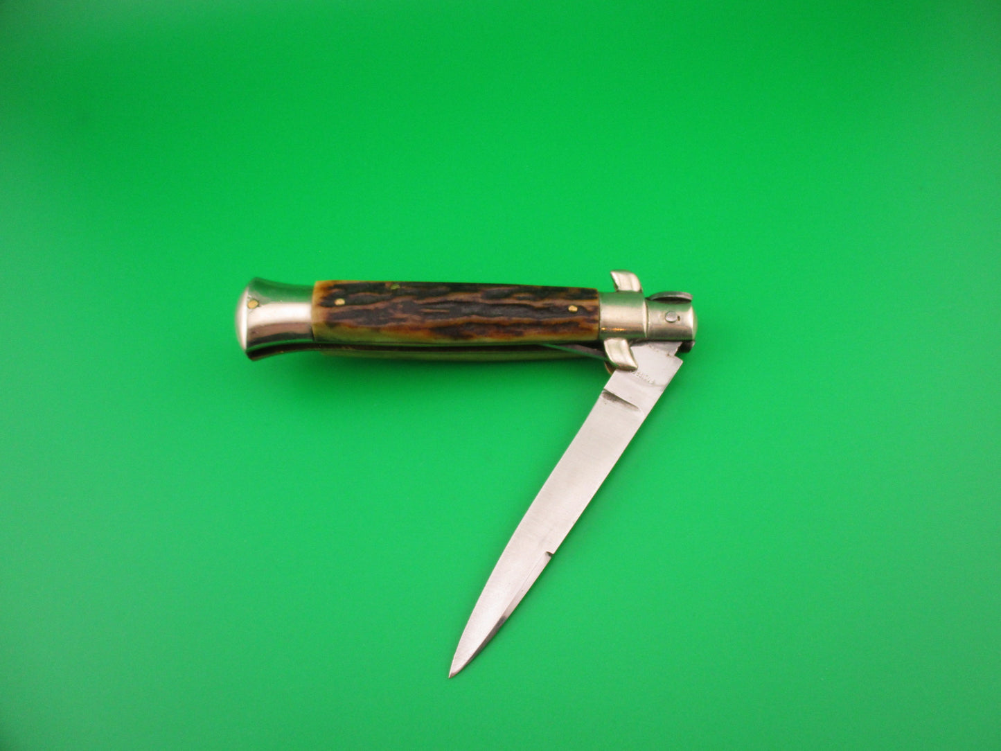C JUL HERBERTZ IMPORT 20cm Italian Transitional Stag Red Dot automatic knife