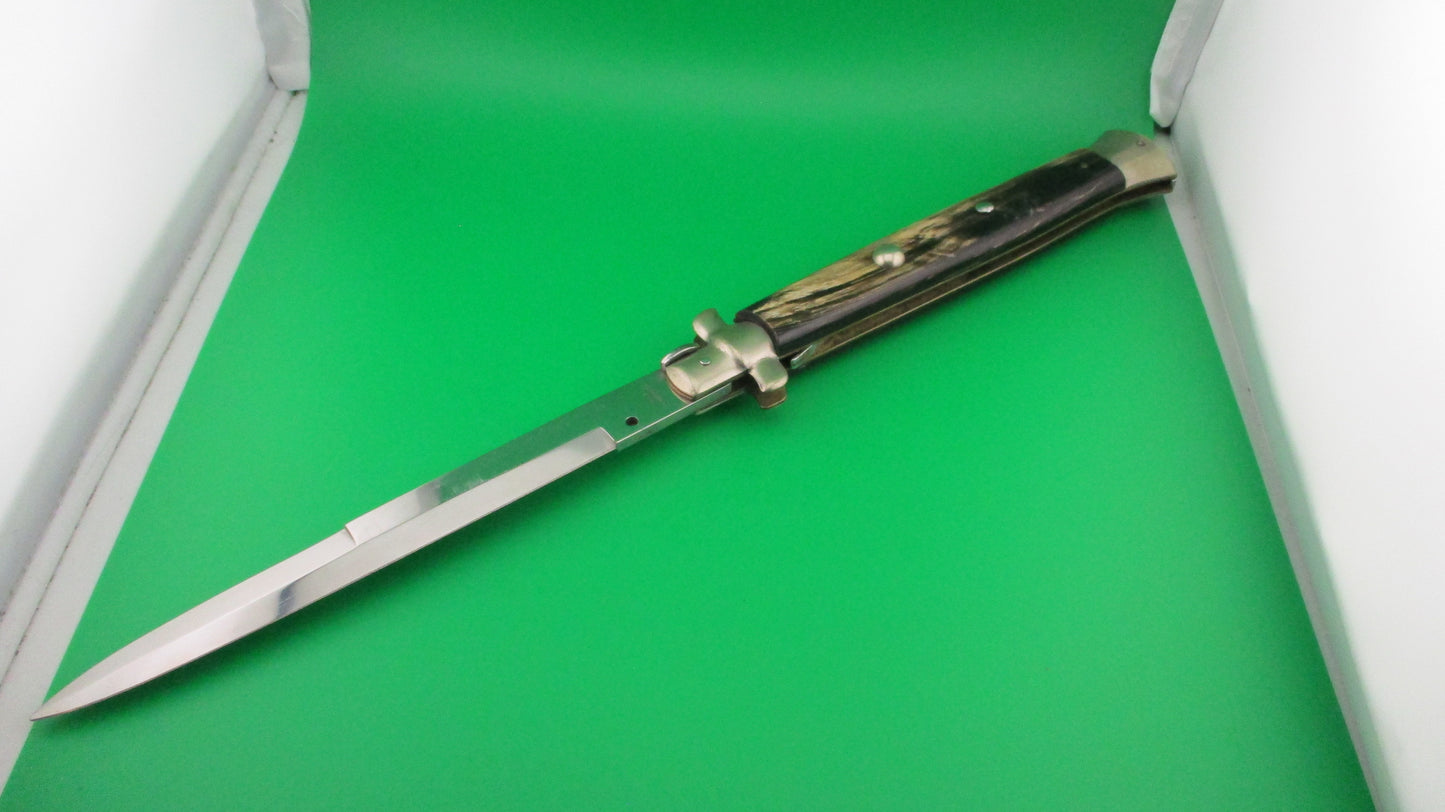 z AGA CAMPOLIN 45cm Italian Stiletto Vintage Swivel bolster automatic knife