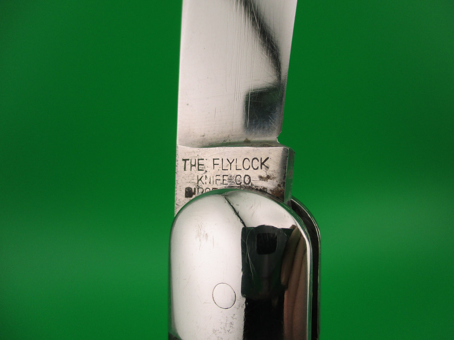 Flylock Hunter 11000 Black Wormgroove switchblade knife w/ Strong ETCH