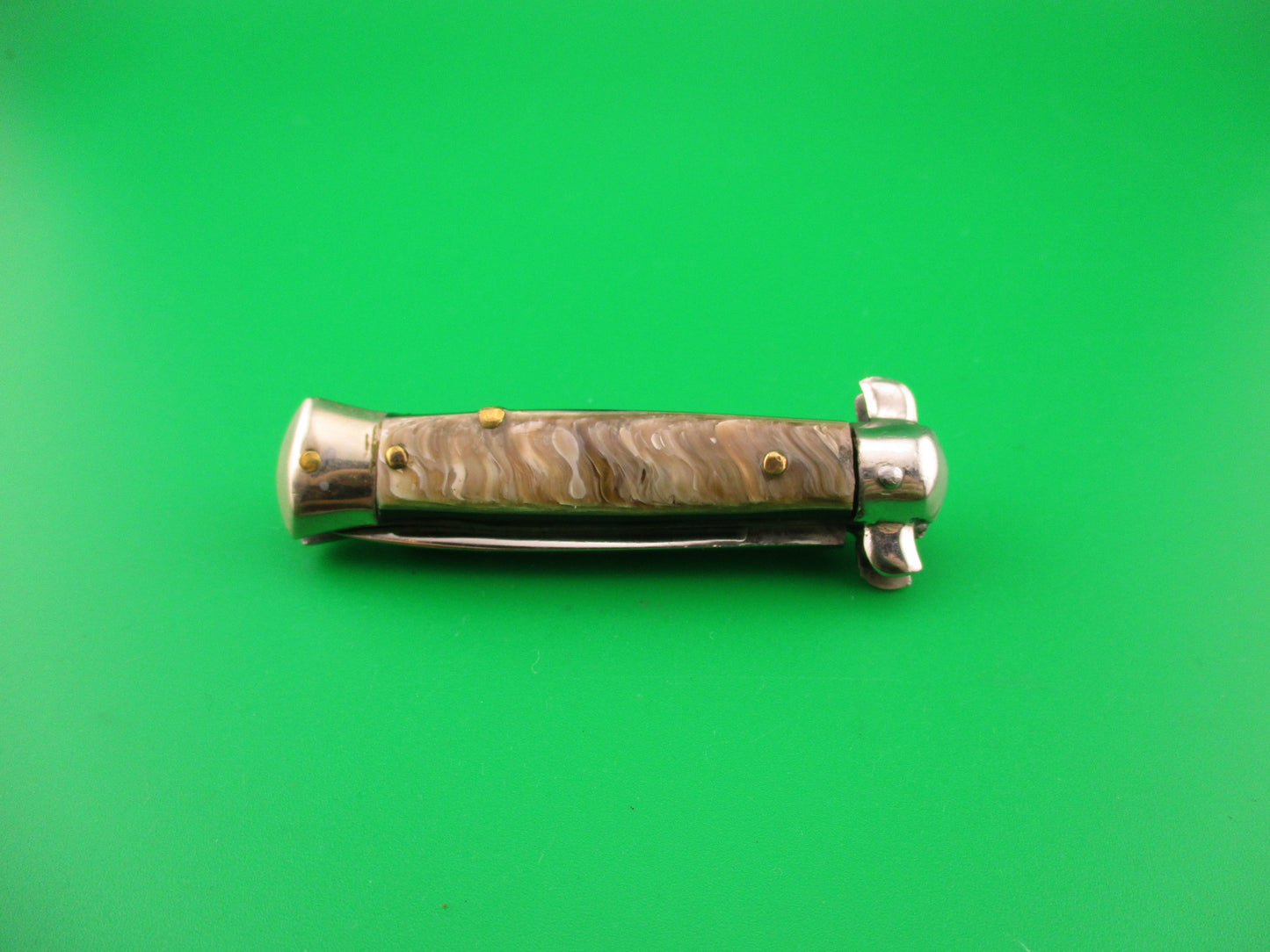 RARE INOX 12cm Italian Derby Totem BoBc vintage 1960s automatic knife