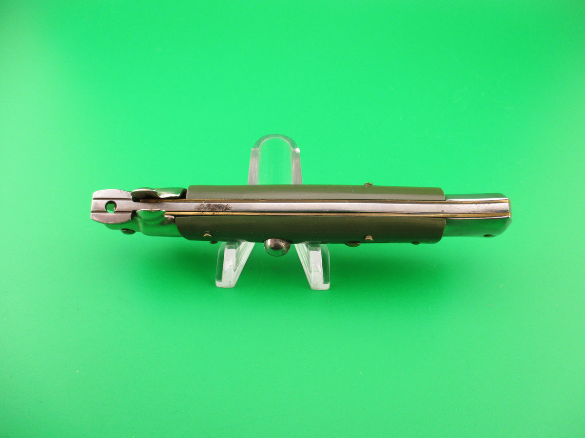 Italy Stainless 23cm Italian Swivel bolster KRIS Green 1990s automatic knife