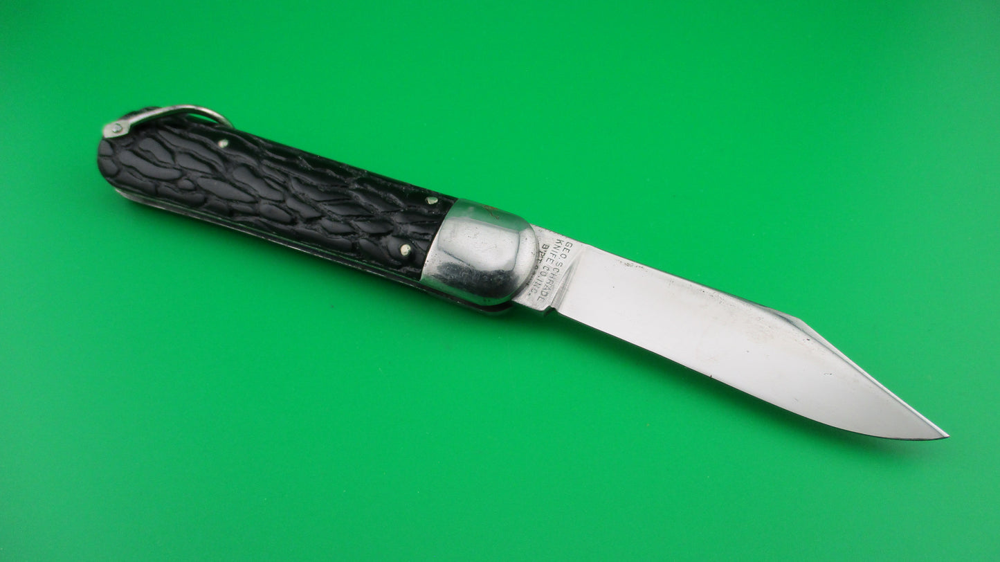 PRESTO M2 Geo Schrade Knife Co Military paratrooper black switchblade knife