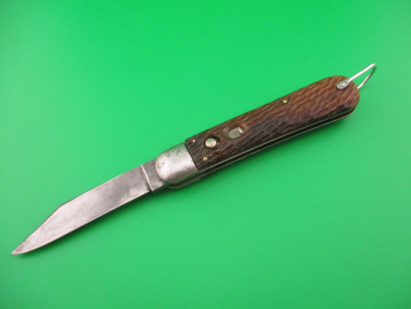 SCHRADE CUT CO M2 Bone WWII Paratrooper Military issue switchblade knife