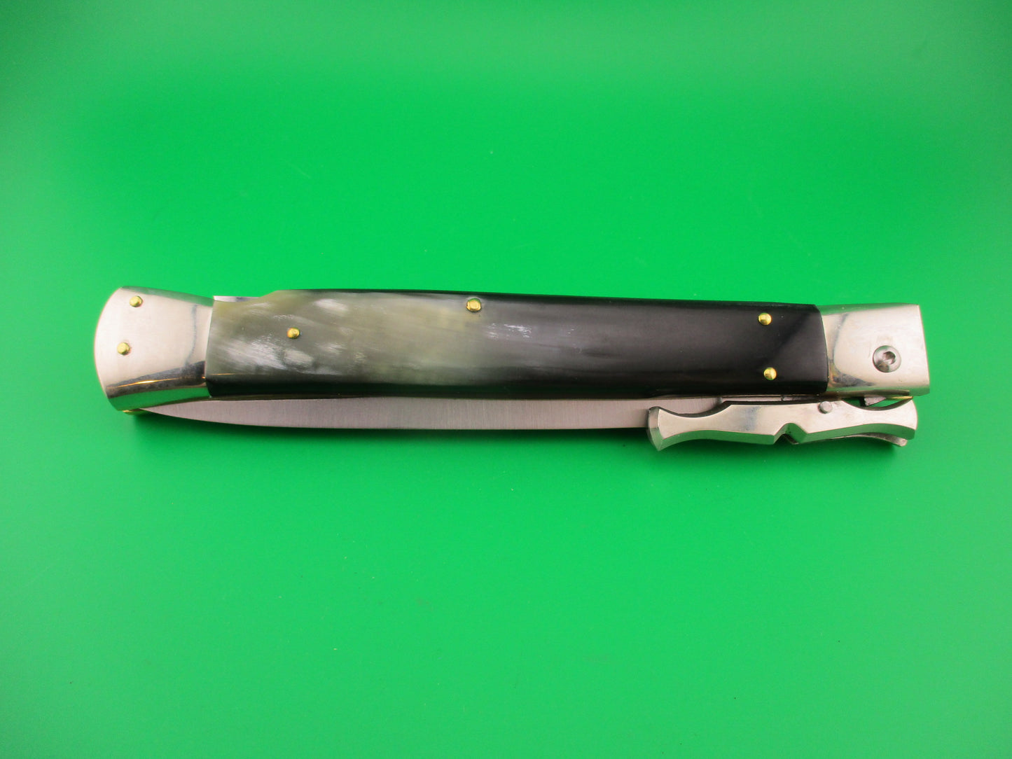 Renzo Pascotto 33cm Italian BATWING swing guard Dagger Horn Automatic knife