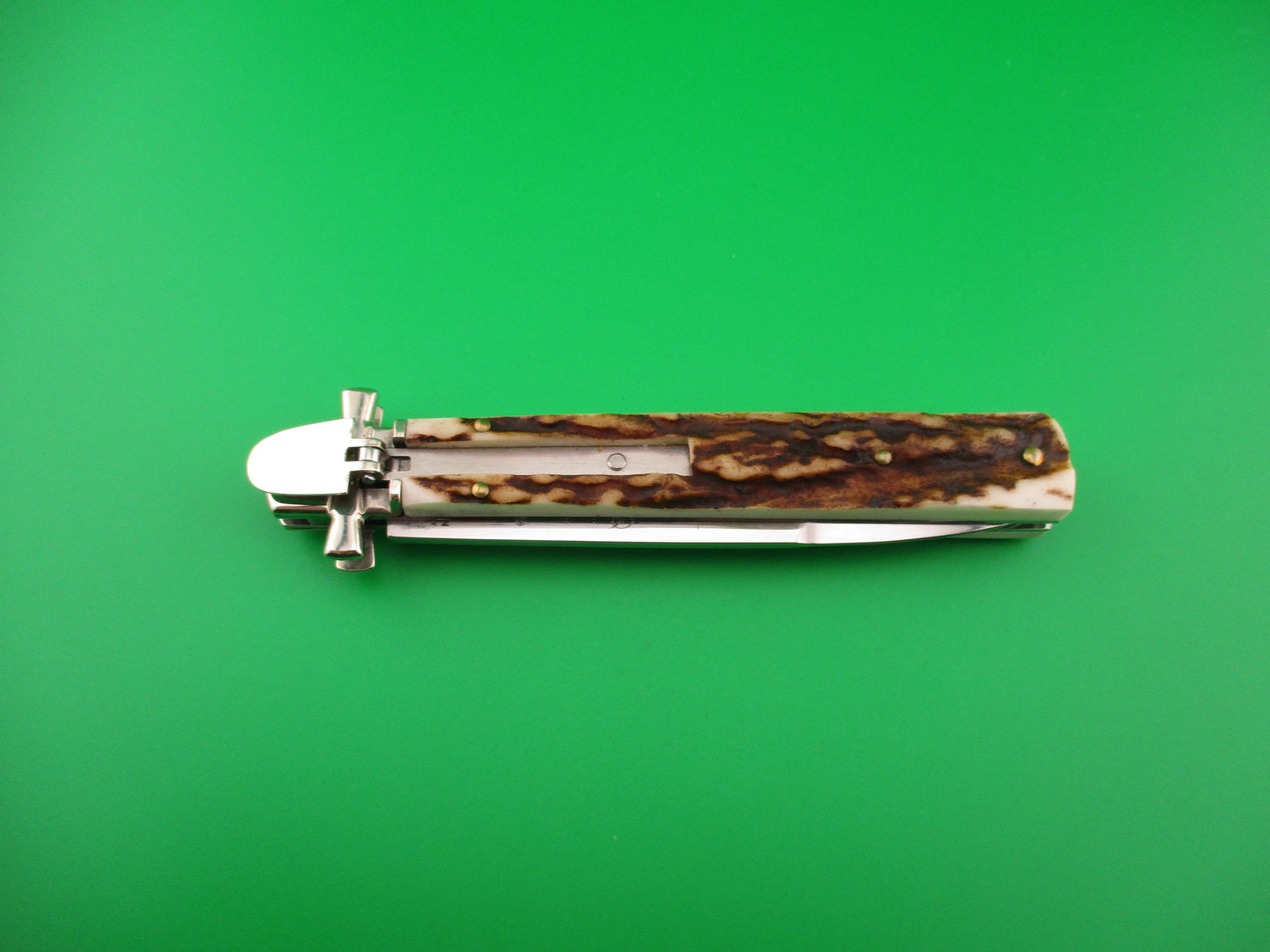 AGA CAMPOLIN Dominus 23cm Stag Lever automatic knife new in box