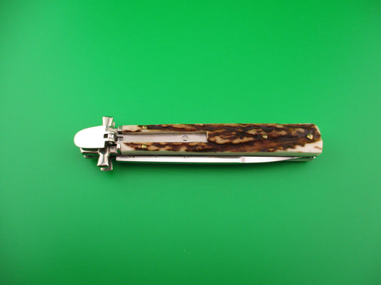 AGA CAMPOLIN Dominus 23cm Stag Lever automatic knife new in box
