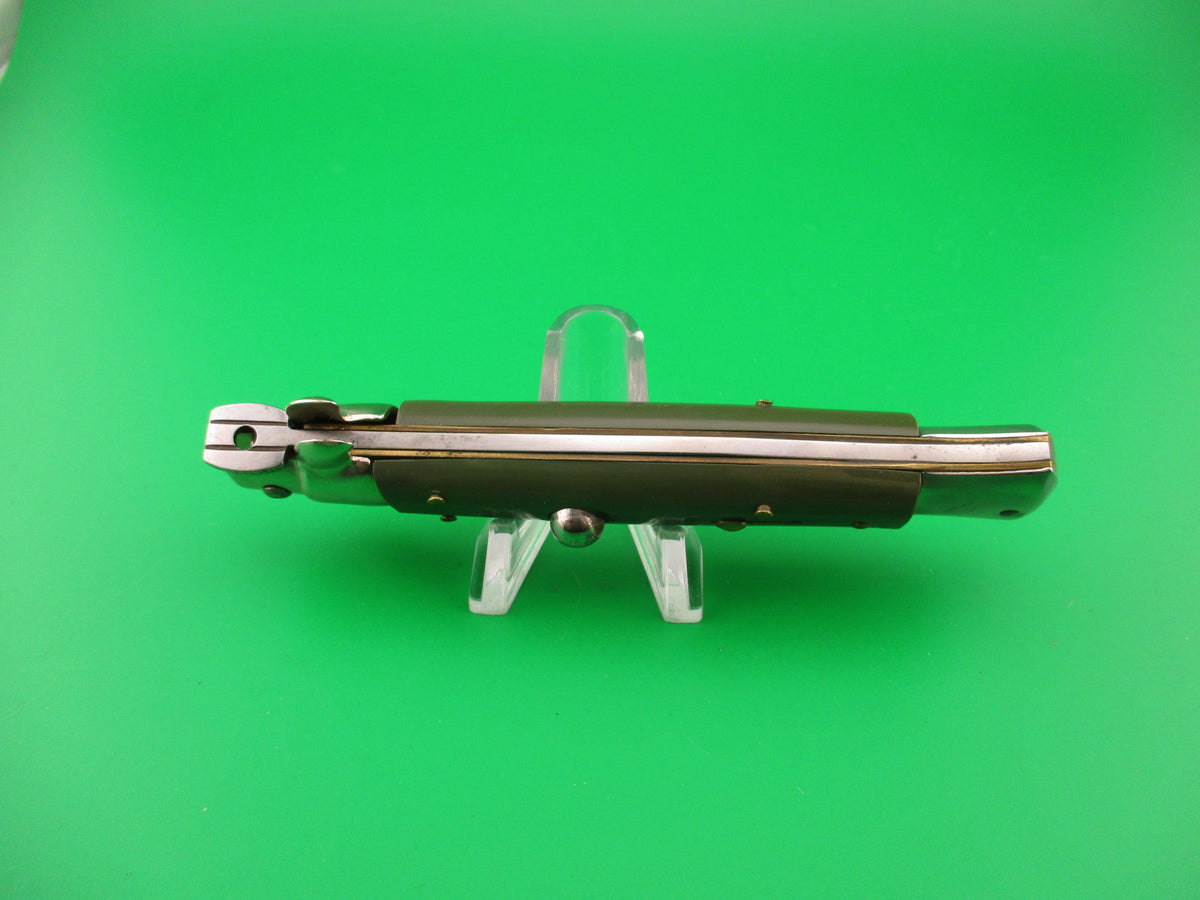 Italy Stainless 23cm Italian Swivel bolster KRIS Green 1990s automatic knife