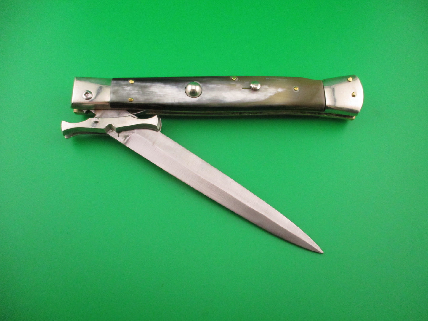 Renzo Pascotto 33cm Italian BATWING swing guard Dagger Horn Automatic knife