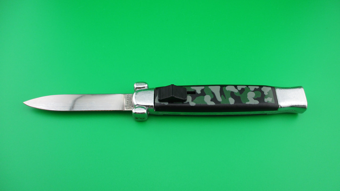 z STAINLESS ROSTFREI 20cm OTF DA Camo automatic knife vintage 1990s