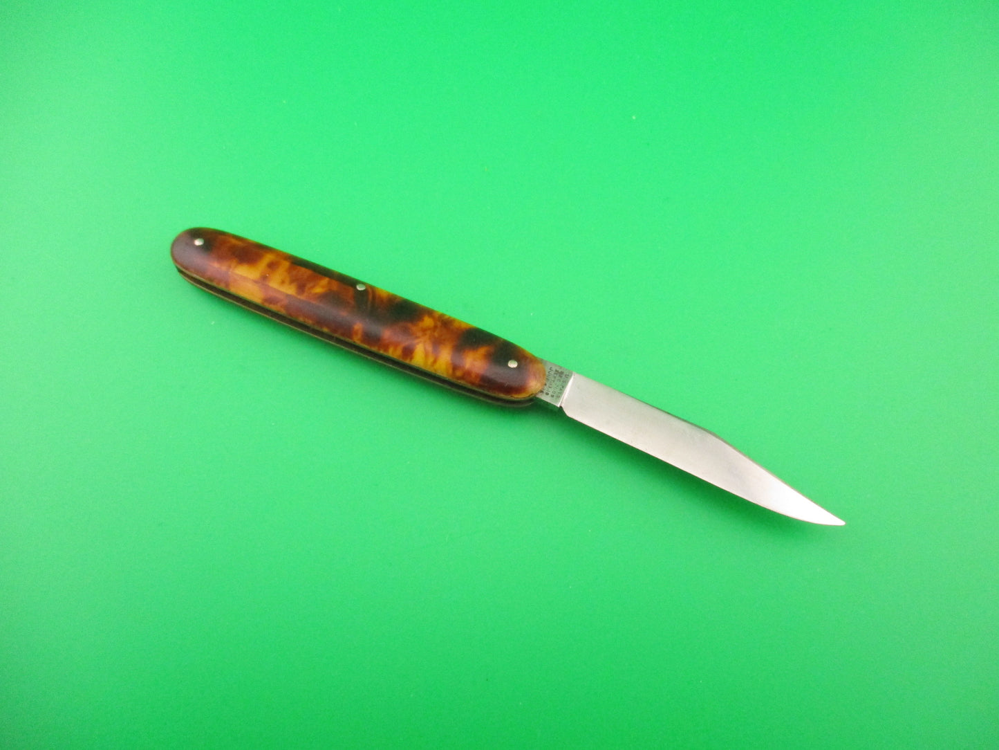 SCHRADE CUT CO 3 3/8" Cigar Jack Tortoise vintage automatic knife 1404 3/4S