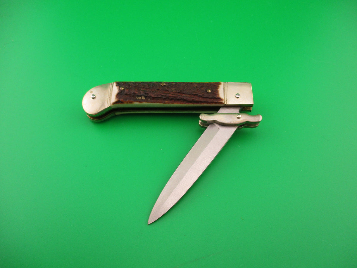 Hubertus SOLINGEN 10cm (closed) German Guardian Stag automatic knife