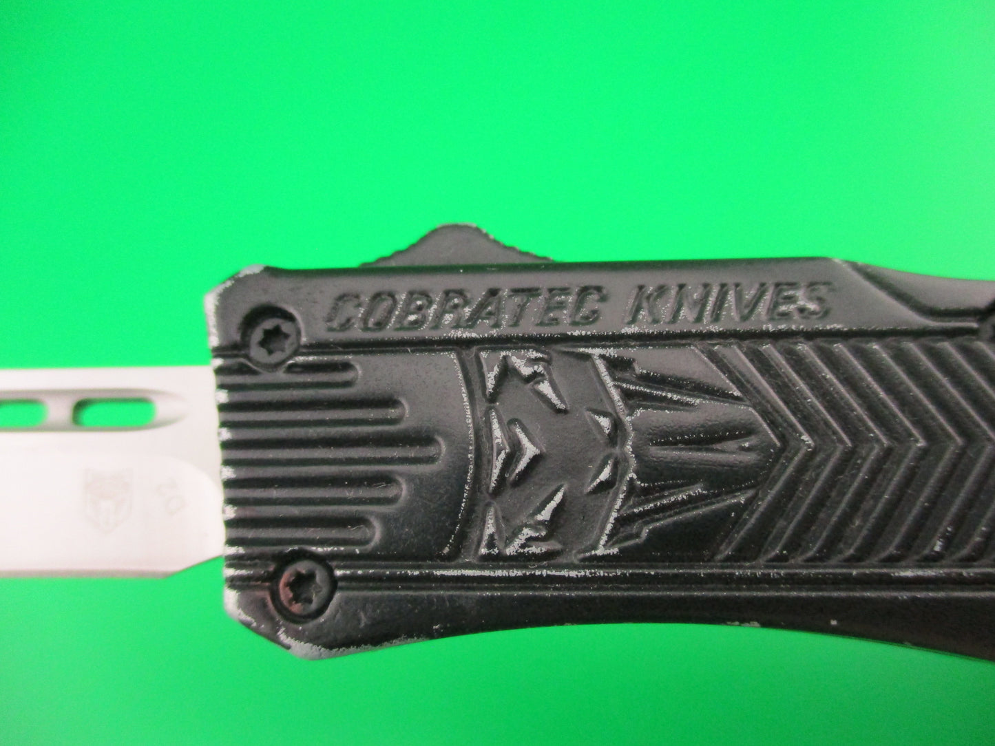 Cobratech CTK-1 SBCTK-1SDNS 7 inch Black Drop point OTF DA automatic knife