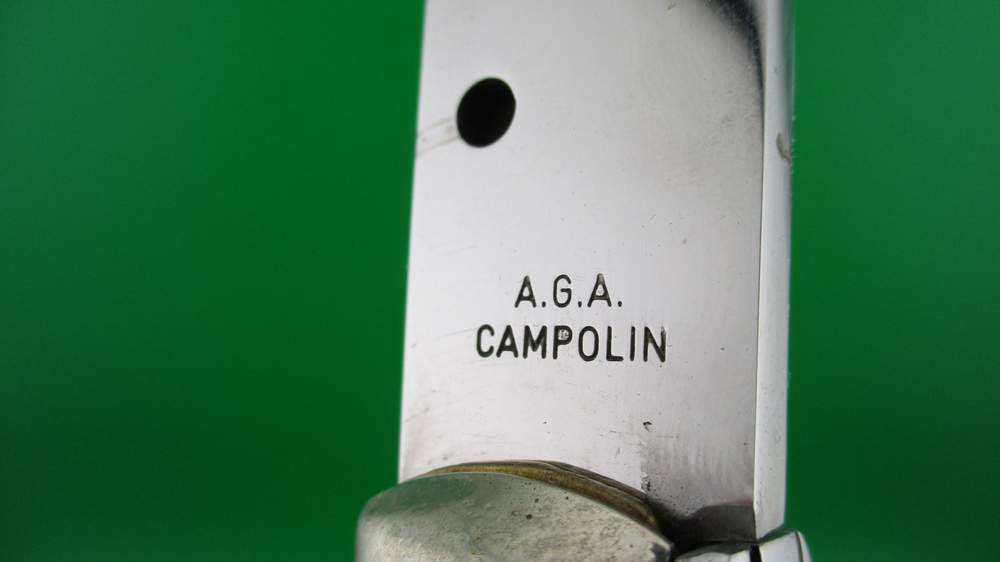 AGA CAMPOLIN 45cm Italian Stiletto Vintage Swivel bolster automatic knife