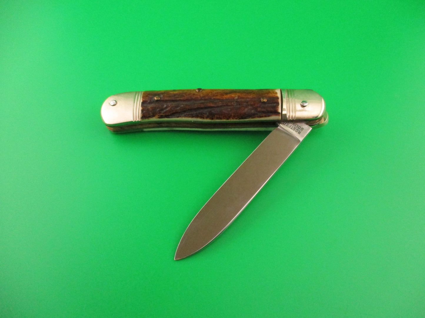 WEIDMANNS HEIL SOLINGEN GERMANY 10cm German Lever Stag automatic knife