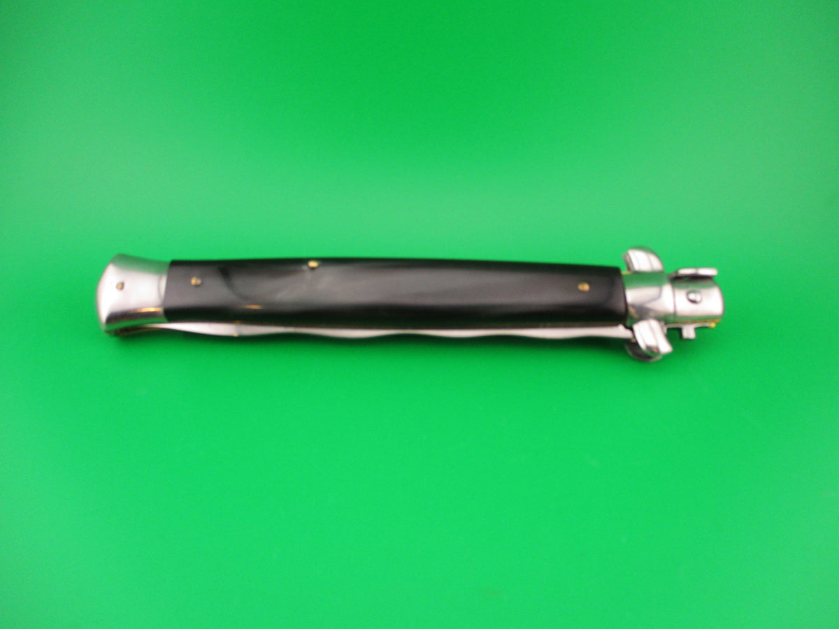 OSK MADE IN ITALY 33cm Italian KRIS swivel bolster Brazilian horn switchblade knife