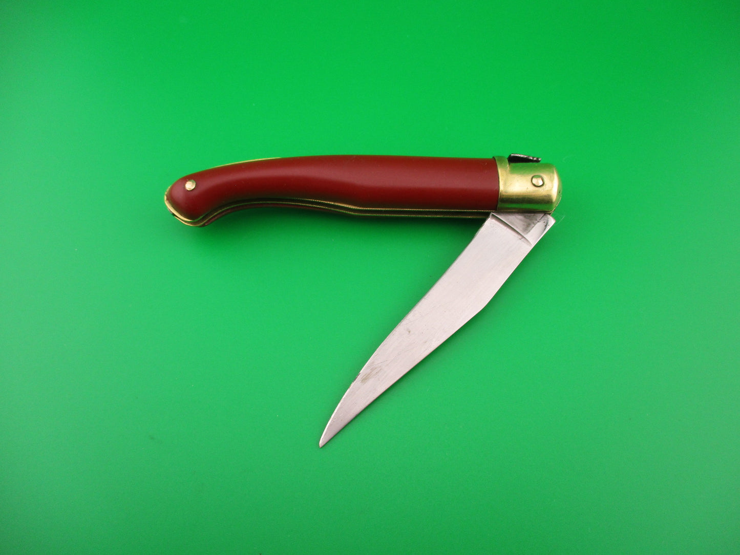 G DAVID LAGUIOLE EXTRA 20cm French RARE RED automatic knife Gimel Bargeon Arbalete