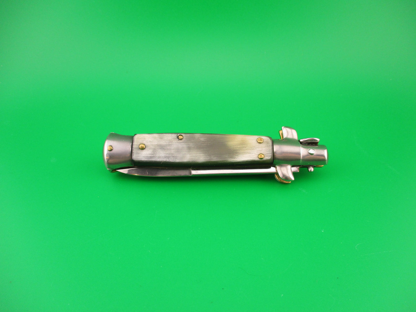 MANIAGO ITALY 18cm Italian Picklock Horn Stiletto automatic knife Red Dot