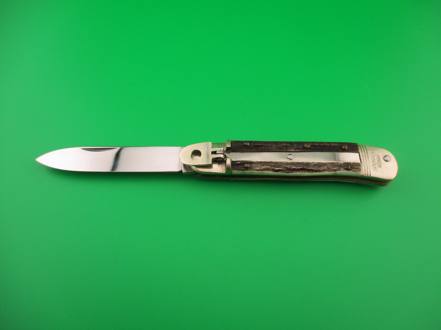 WEIDMANNS HEIL SOLINGEN GERMANY 10cm German Lever Stag automatic knife
