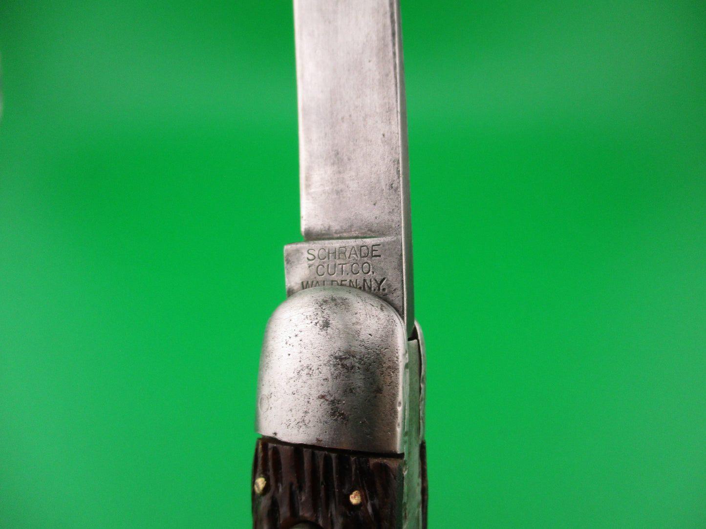 SCHRADE CUT CO M2 Bone WWII Paratrooper Military issue switchblade knife