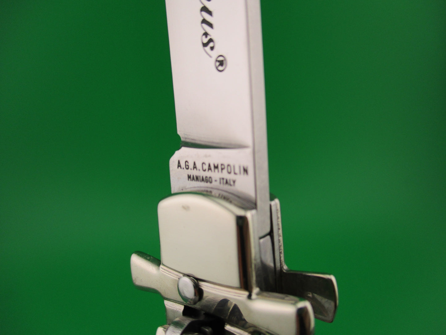 AGA CAMPOLIN Dominus 23cm Stag Lever automatic knife new in box