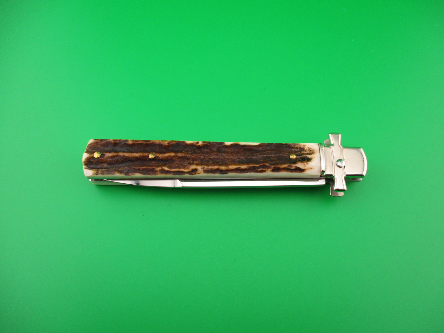 AGA CAMPOLIN Dominus 23cm Stag Lever automatic knife new in box