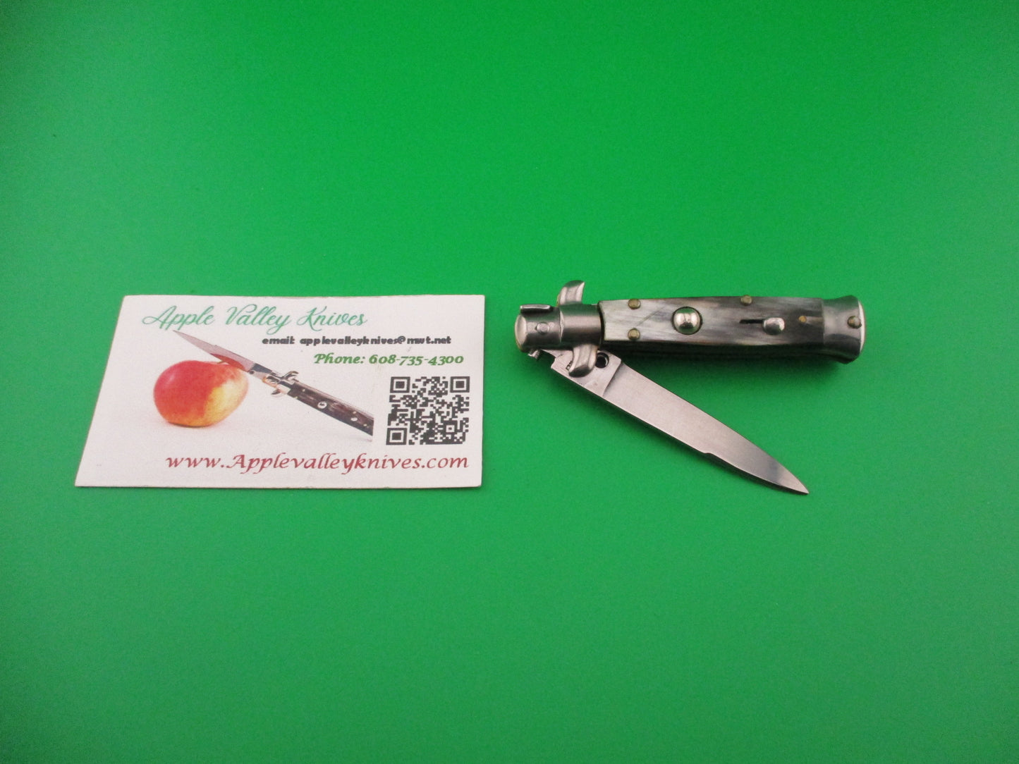 ROSTFREI 14cm Italian Swivel bolster Swedge Horn automatic knife