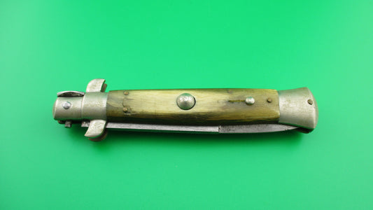 MADE IN ITALY 20cm Italian Picklock 1950s vintage automatic knife w bayonet blade