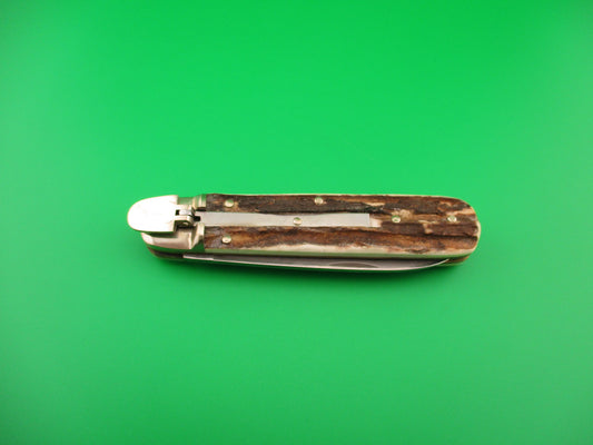 z BOKER TREE BRAND 715 German Lever Stag Classic automatic knife